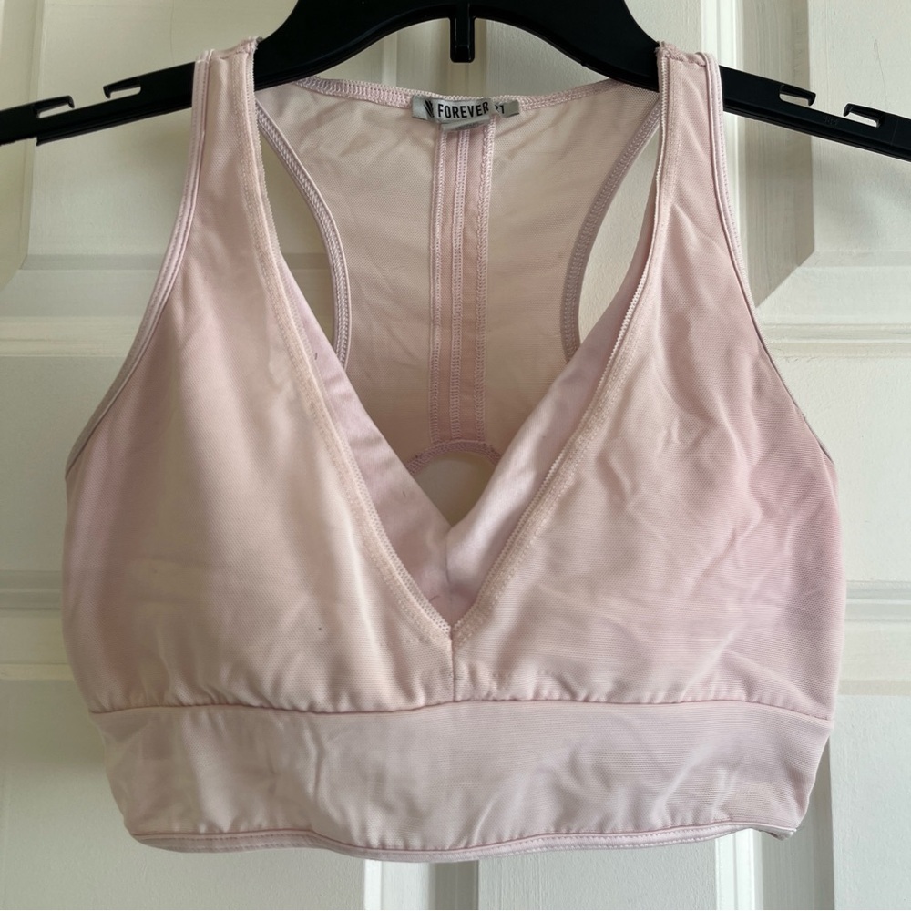 Forever 21 Light Pink Sports Bra